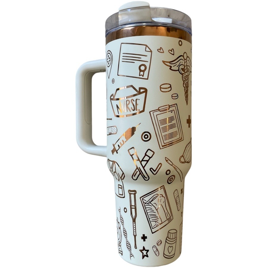 Nurse Life 40oz Tumbler - Image 2